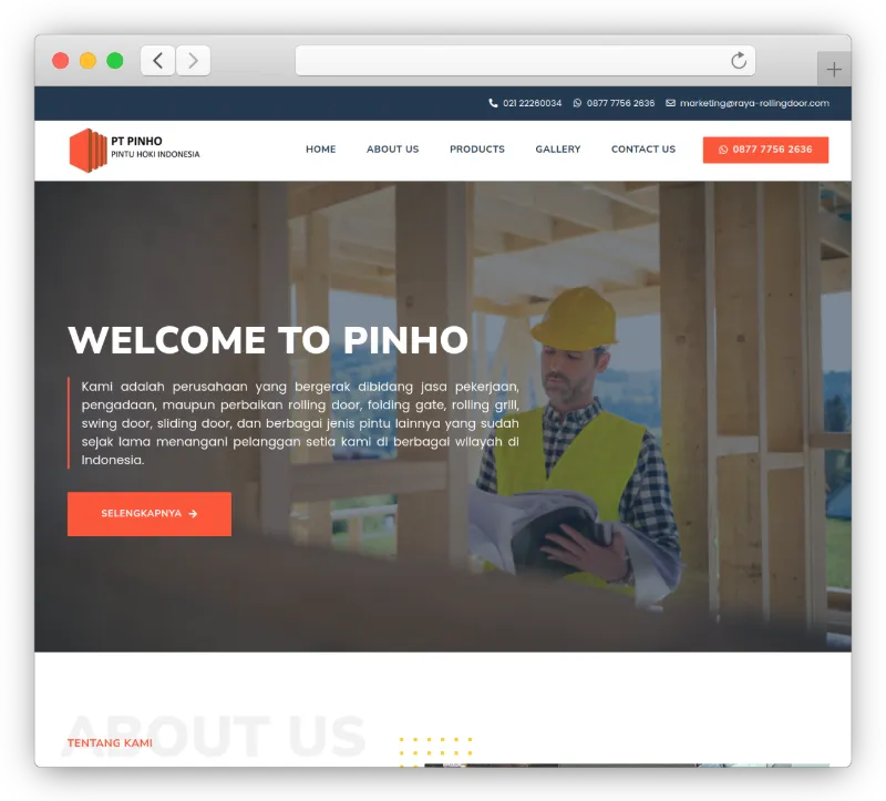 Web Kontraktor - 5 Hari Selesai