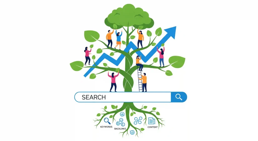 kunjungan website meningkat karna seo organik